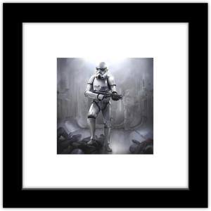 imageTrends International Gallery Pops Star Wars Saga  Moments Edge Stormtrooper Wall Art Wall Poster 1200quot x 1200quot Black Frame VersionBlack Frame Version