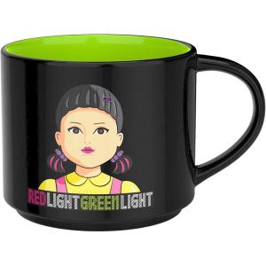 imageZak Designs Star Wars The Mandalorian The Child Sculpted Ceramic Coffee Mug Collectible Keepsake with Unique 3D Character 16 OZ Baby Yoda in CradleSquid Game Red Light Green Light