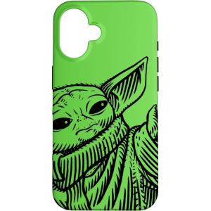 imageiPhone 16 Star Wars The Mandalorian Grogu Using the Force Green CaseiPhone 16