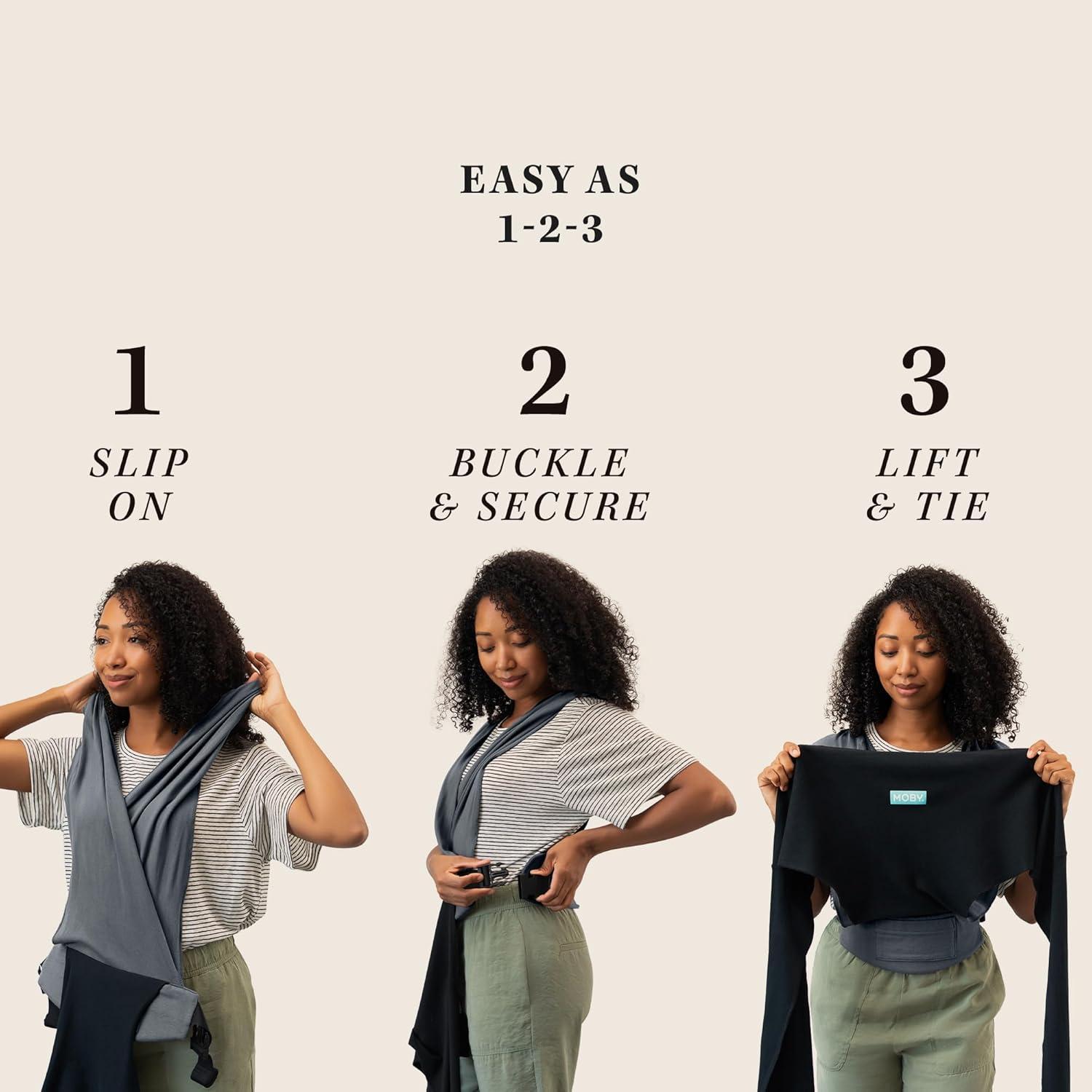 imageMoby Baby Wrap Carrier EasyWrap for Newborns to Toddlers 833lbs Infant Sling Carrier Lightweight ampamp Hands Free Design Adjustable for All Body Types Disney Star Wars Grogus GalaxyGrogus Galaxy