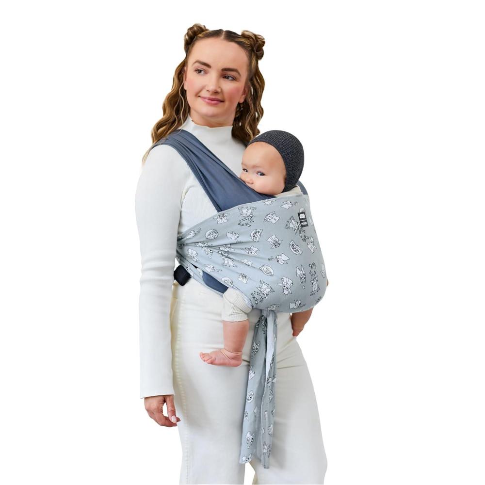 imageMoby Baby Wrap Carrier EasyWrap for Newborns to Toddlers 833lbs Infant Sling Carrier Lightweight ampamp Hands Free Design Adjustable for All Body Types Disney Star Wars Grogus GalaxyGrogus Galaxy