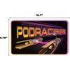 imageDisney Star Wars Millennium Falcon Metal Wall Decor  Bold Star Wars Wall Art for Home Theater Office or Man CaveBlackOrange