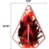imageDisney Star Wars Millennium Falcon Metal Wall Decor  Bold Star Wars Wall Art for Home Theater Office or Man CaveRed