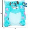 imageJay Franco Star Wars The Mandalorian Baby Yoda Grogu 3D Snuggle Pillow  Super Soft  Measures 15 Inches Official Star Wars ProductBlue  Sully