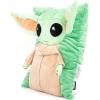 imageJay Franco Star Wars The Mandalorian Baby Yoda Grogu 3D Snuggle Pillow  Super Soft  Measures 15 Inches Official Star Wars ProductGreen  Mandalorian