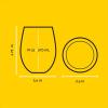 imageJoyJolt Star Wars Cosmic Color Stemless Drinking Glasses 19oz Glass Cups ft Darth Vader Stormtrooper Boba Fett R2D2  Star Wars Kitchen Glasses Set of 4 Gifts for Men Women ampamp AdultsWinnie the Pooh Gold