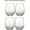 imageJoyJolt Star Wars Cosmic Color Stemless Drinking Glasses 19oz Glass Cups ft Darth Vader Stormtrooper Boba Fett R2D2  Star Wars Kitchen Glasses Set of 4 Gifts for Men Women ampamp AdultsDisney Princess