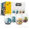 imageJoyJolt Star Wars Cosmic Color Stemless Drinking Glasses 19oz Glass Cups ft Darth Vader Stormtrooper Boba Fett R2D2  Star Wars Kitchen Glasses Set of 4 Gifts for Men Women ampamp AdultsStar Wars Helmet Hues