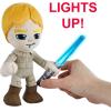 imageMattel Star Wars Plush 6inch Figure 2Pack Luke Skywalker vs Darth Vader Lightsaber Duel Set of 2 Soft Dolls with Lightup Weapons