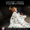 imageMilk Snob Star Wars Little Rebel Infant BoyGirl Swaddle Blanket Soft Receiving Security and Play Toddler Infant NewbornBedding Baby Shower Baby Registry Gender Neutral Gift 34  34 inchesPrecious Padawans