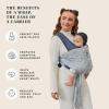 imageMoby Baby Wrap Carrier EasyWrap for Newborns to Toddlers 833lbs Infant Sling Carrier Lightweight ampamp Hands Free Design Adjustable for All Body Types Disney Star Wars Grogus GalaxyGrogus Galaxy