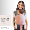 imageMoby Baby Wrap Carrier EasyWrap for Newborns to Toddlers 833lbs Infant Sling Carrier Lightweight ampamp Hands Free Design Adjustable for All Body Types Disney Star Wars Grogus GalaxyCharcoal  Dusty Rose