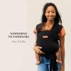 imageMoby Baby Wrap Carrier EasyWrap for Newborns to Toddlers 833lbs Infant Sling Carrier Lightweight ampamp Hands Free Design Adjustable for All Body Types Disney Star Wars Grogus GalaxyBlack Eyelet