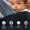 imageMoby Baby Wrap Carrier EasyWrap for Newborns to Toddlers 833lbs Infant Sling Carrier Lightweight ampamp Hands Free Design Adjustable for All Body Types Disney Star Wars Grogus GalaxyCharcoal