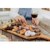 imagePICNIC TIME Star Wars R2D2 Artisan 24quot Acacia Charcuterie Board with Raw Wood Edge Cheese Board Serving Platter Acacia WoodStar Wars Darth Vader  Acacia Wood