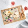 imagePICNIC TIME Star Wars R2D2 Icon Glass Top Cutting Board ampamp Knife Set Cheese Boards Charcuterie Boards Serving Platter Parawood ampamp BambooPixar Collection  Parawood  Bamboo