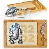 imagePICNIC TIME Star Wars R2D2 Icon Glass Top Cutting Board ampamp Knife Set Cheese Boards Charcuterie Boards Serving Platter Parawood ampamp BambooStar Wars R2D2  Parawood  Bamboo
