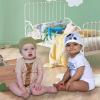 imageSTAR WARS The Mandalorian The Child Darth Vader R2D2 Baby Cosplay Bodysuit and Hat Set Newborn to InfantR2d2