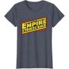 imageStar Wars Atari Arcade The Empire Strikes Back Retro TShirtHeather Blue