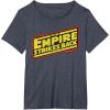 imageStar Wars Atari Arcade The Empire Strikes Back Retro TShirtHeather Blue