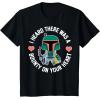 imageStar Wars Boba Fett Bounty Heart Valentines Graphic TShirt TShirtBlack