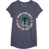 imageStar Wars Boba Fett Bounty Heart Valentines Graphic TShirt TShirtHeather Blue