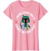 imageStar Wars Boba Fett Bounty Heart Valentines Graphic TShirt TShirtPink