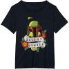 imageStar Wars Boba Fett Bounty Hunter Tattoo Art TShirtBlack