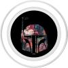 imageStar Wars Boba Fett Floral Helmet Silhouette Fill PopSockets MagSafe PopGrip for iPhoneMagSafe