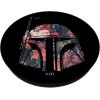 imageStar Wars Boba Fett Floral Helmet Silhouette Fill PopSockets MagSafe PopGrip for iPhoneStandard