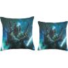 imageStar Wars Classic Boba Fett Battle Ready Throw Pillow16x16