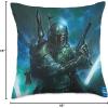 imageStar Wars Classic Boba Fett Battle Ready Throw Pillow18x18