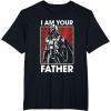imageStar Wars Classic Fathers Day I Am Your Father Chest Poster TShirtBlack