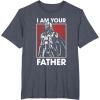 imageStar Wars Classic Fathers Day I Am Your Father Chest Poster TShirtHeather Blue
