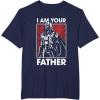 imageStar Wars Classic Fathers Day I Am Your Father Chest Poster TShirtNavy Blue