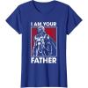 imageStar Wars Classic Fathers Day I Am Your Father Chest Poster TShirtRoyal Blue