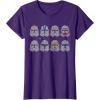 imageStar Wars Clone Wars Clone Troopers Helmets TShirtPurple