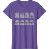 imageStar Wars Clone Wars Clone Troopers Helmets TShirtPurple Heather