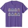 imageStar Wars Clone Wars Clone Troopers Helmets TShirtPurple Heather