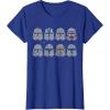 imageStar Wars Clone Wars Clone Troopers Helmets TShirtRoyal Blue