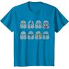 imageStar Wars Clone Wars Clone Troopers Helmets TShirtSapphire Blue