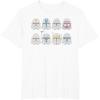 imageStar Wars Clone Wars Clone Troopers Helmets TShirtWhite