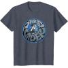 imageStar Wars Darth Vader Retro Helmet and Name TShirtHeather Blue