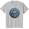 imageStar Wars Darth Vader Retro Helmet and Name TShirtSilver Grey