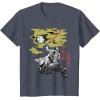 imageStar Wars Darth Vader Vintage Japanese Block Print Style TShirtHeather Blue