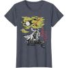 imageStar Wars Darth Vader Vintage Japanese Block Print Style TShirtHeather Blue