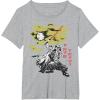 imageStar Wars Darth Vader Vintage Japanese Block Print Style TShirtHeather Grey