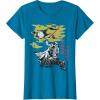 imageStar Wars Darth Vader Vintage Japanese Block Print Style TShirtSapphire Blue
