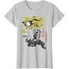 imageStar Wars Darth Vader Vintage Japanese Block Print Style TShirtSilver Grey