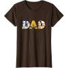imageStar Wars Droids R2D2 C3PO BB8 Dad Fathers Day Birthday TShirtBrown